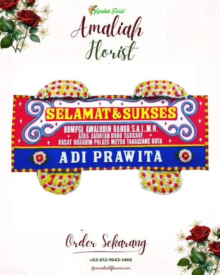 Papan Bunga Ucapan Selamat Moti Kota