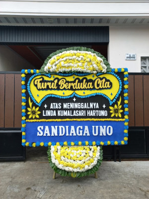 Papan Bunga Duka di Moti Kota